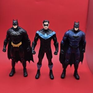 Superhero Action Figure Set - Black and Blue